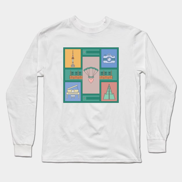 Crash Landing on You Long Sleeve T-Shirt by Marija154